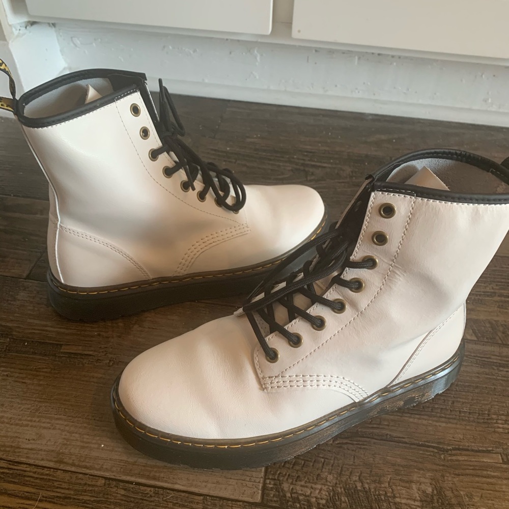 White Doc Martens size 8